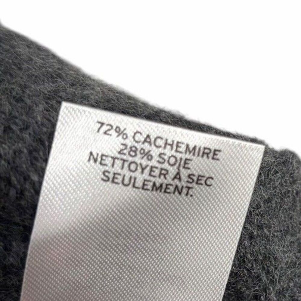 SOMETHING NAVY Silk & Cashmere Pullover Sweater Medium Gray Heather - Picture 10 of 11